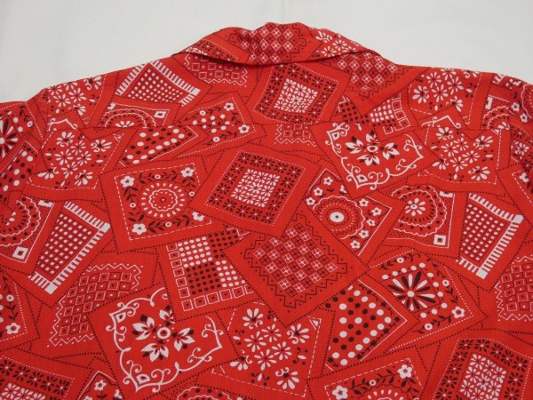 画像7: 70s Bellcraft BANDANA  ALL OVER PATTERN S/S SHIRT (7)