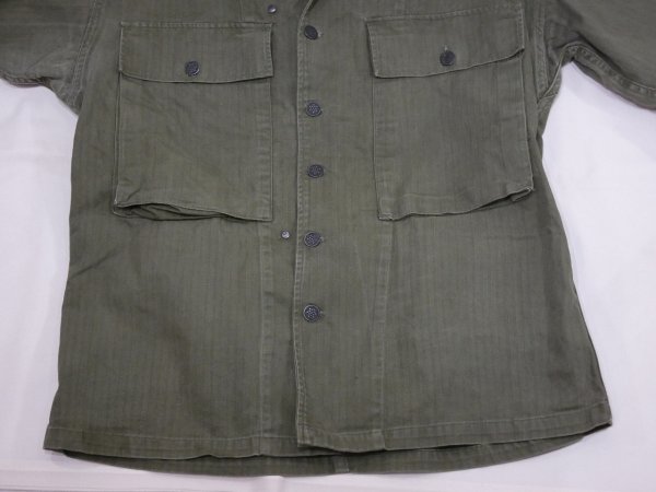 画像5: 40s US ARMY M-43 HBT UTILITY JACKET with PATCH (5)