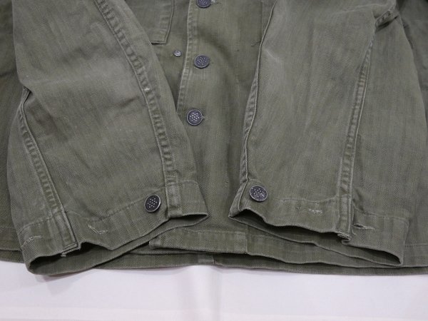 画像8: 40s US ARMY M-43 HBT UTILITY JACKET with PATCH (8)