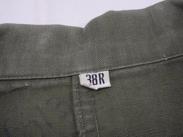 画像4: 40s US ARMY M-43 HBT UTILITY JACKET with PATCH (4)