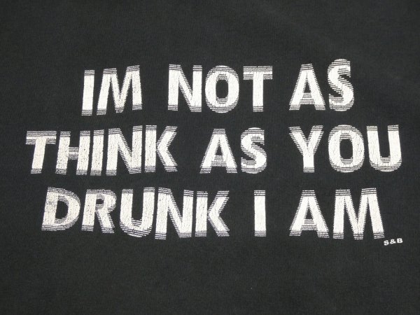 画像5: 00s STEVE & BARRY'S MOTION TEXT PRINT T-SHIRT (5)