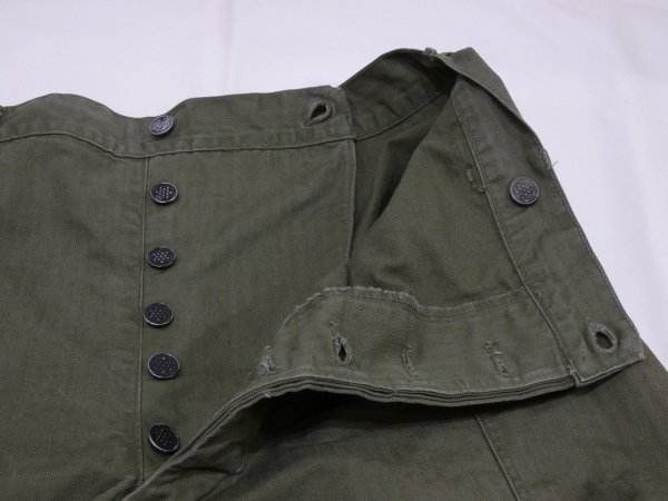 画像5: 40s US ARMY M-43 HBT TWILL UTILITY TROUSERS CARGO PANTS (5)