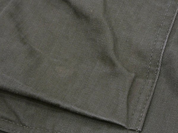 画像13: 40s US ARMY M-43 HBT TWILL UTILITY TROUSERS CARGO PANTS (13)