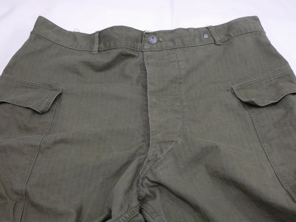 画像4: 40s US ARMY M-43 HBT TWILL UTILITY TROUSERS CARGO PANTS (4)