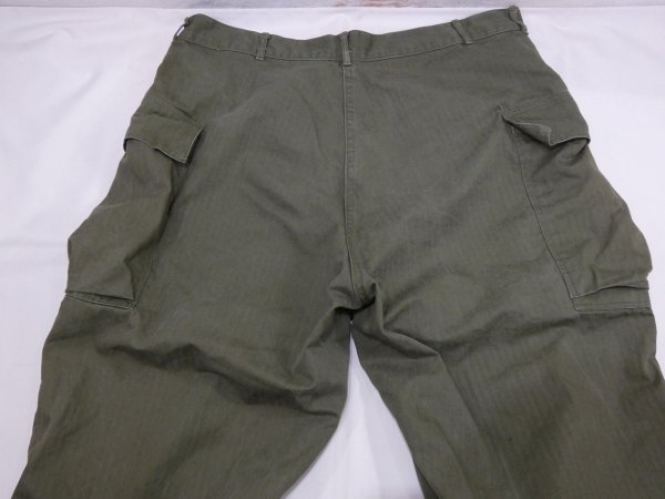 画像18: 40s US ARMY M-43 HBT TWILL UTILITY TROUSERS CARGO PANTS (18)