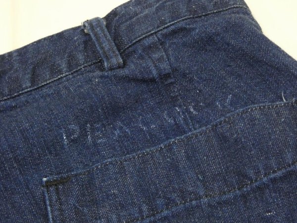 画像9: 50s 60s US NAVY USN DENIM UTILITY TROUSERS DUNGAREE PANTS (9)