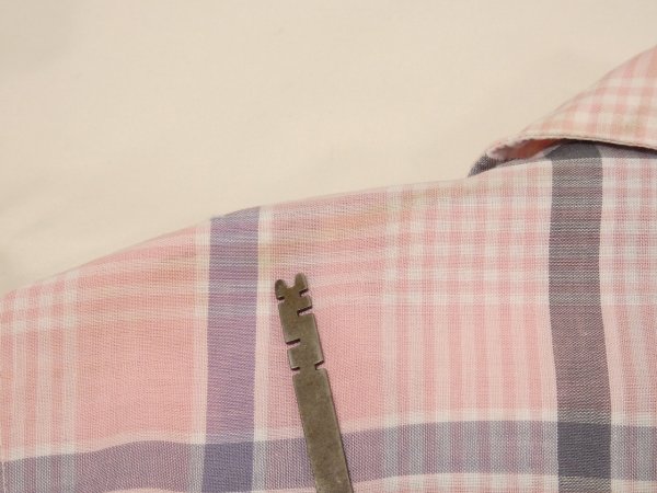 画像10: 50s Voyager SPORTSTER by Enro PINK×GRAY PLAID OPEN COLLAR S/S SHIRT (10)