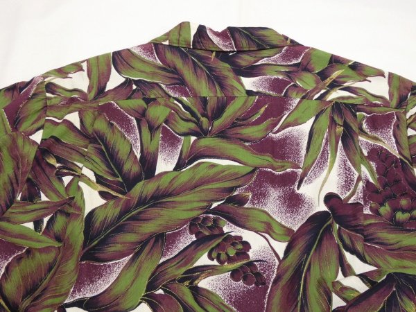 画像8: 〜 70s Sears Premiere COLLECTION BOTANICAL ALL OVER PATTERN COTTON HAWAIIAN SHIRT (8)
