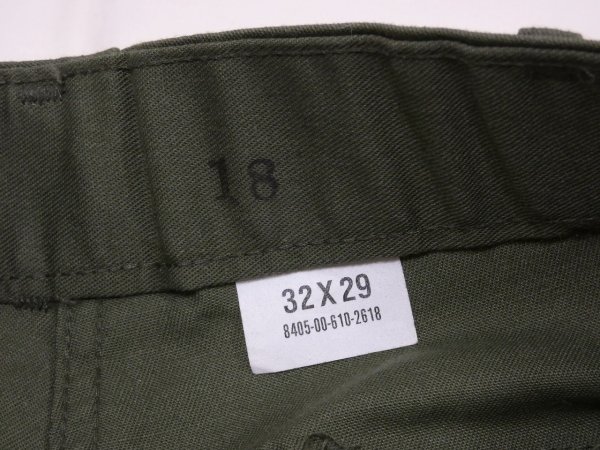 画像6: DEAD STOCK ? 80s US ARMY  OG 507 UTILITY TROUSERS BAKER PANTS  (6)