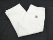 画像3: 80s 90s Carhartt DOUBLE KNEE COTTON PAINTER WORK PANTS WHITE (3)