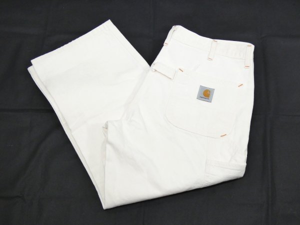 画像3: 80s 90s Carhartt DOUBLE KNEE COTTON PAINTER WORK PANTS WHITE (3)