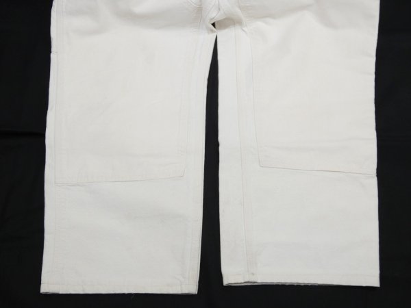 画像9: 80s 90s Carhartt DOUBLE KNEE COTTON PAINTER WORK PANTS WHITE (9)