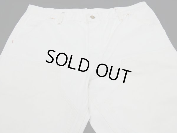 画像4: 80s 90s Carhartt DOUBLE KNEE COTTON PAINTER WORK PANTS WHITE (4)