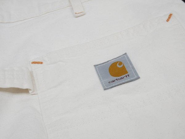 画像14: 80s 90s Carhartt DOUBLE KNEE COTTON PAINTER WORK PANTS WHITE (14)