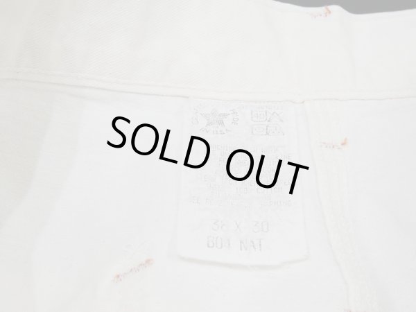 画像6: 80s 90s Carhartt DOUBLE KNEE COTTON PAINTER WORK PANTS WHITE (6)