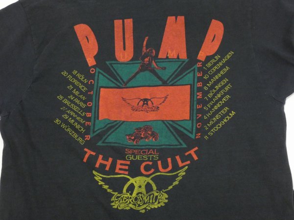 画像9: 80s AREOSMITH PUMP EUROPEAN TOUR with THE CULT BAND T-SHIRT (9)