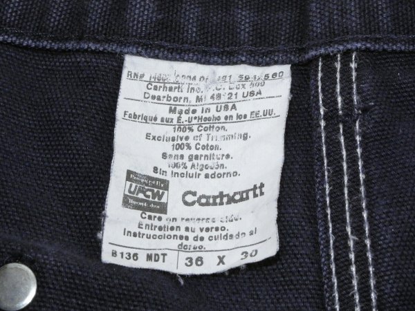 画像6: 00s Carhartt DOUBLE KNEE MDT DUCK PAINTER WORK PANTS MADE IN USA  (6)