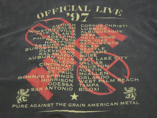 画像9: 90s Winterland PANTER OFFICIAL LIVE 101 PROOF TOUR BAND T-SHIRT (9)