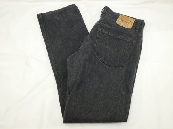 画像3: 90s Levi's 501- 0658 YARN DYED BLACK DENIM PANTS W38L34 MADE IN USA (3)