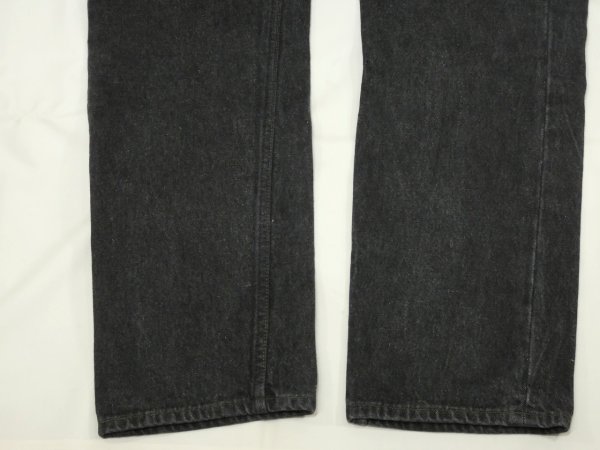 画像8: 90s Levi's 501- 0658 YARN DYED BLACK DENIM PANTS W38L34 MADE IN USA (8)