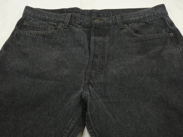 画像4: 90s Levi's 501- 0658 YARN DYED BLACK DENIM PANTS W38L34 MADE IN USA (4)