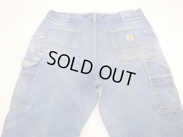画像11: 10s Carhartt DOUBLE KNEE DENIM PAINTER WORK PANTS (11)