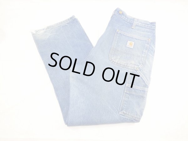 画像3: 10s Carhartt DOUBLE KNEE DENIM PAINTER WORK PANTS (3)