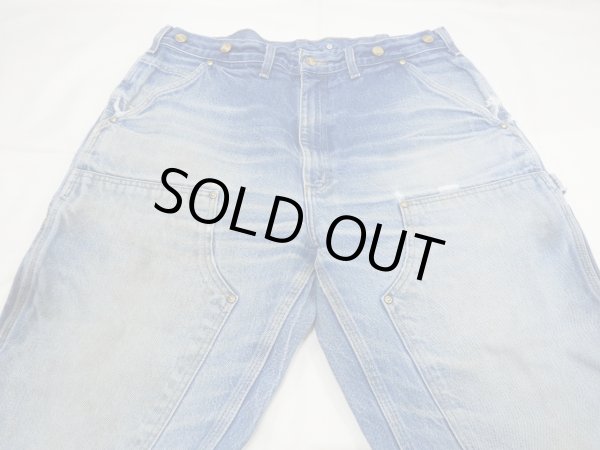 画像4: 10s Carhartt DOUBLE KNEE DENIM PAINTER WORK PANTS (4)
