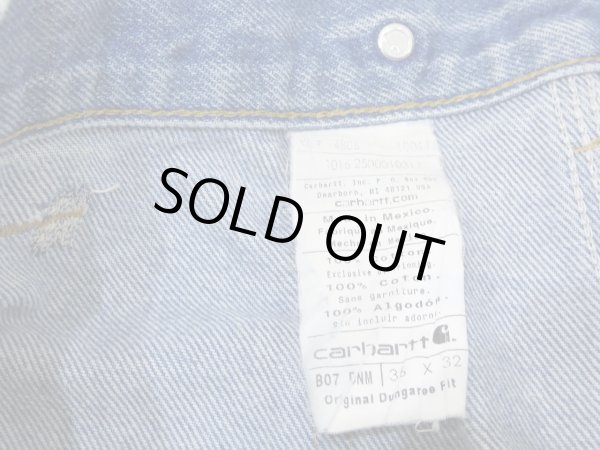 画像6: 10s Carhartt DOUBLE KNEE DENIM PAINTER WORK PANTS (6)