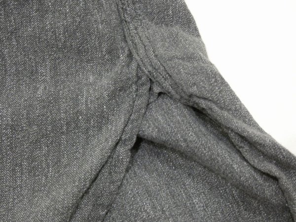 画像7: 50s POWR HOUSE SALT&PAPER BLACK CHAMBRAY SHIRT with ELBOW PATCH (7)