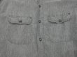 画像5: 50s POWR HOUSE SALT&PAPER BLACK CHAMBRAY SHIRT with ELBOW PATCH (5)