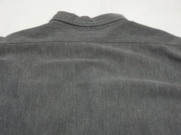 画像9: 50s POWR HOUSE SALT&PAPER BLACK CHAMBRAY SHIRT with ELBOW PATCH (9)
