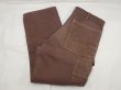 画像3: 60s Carter's Watch the Wear DARK BROWN DUCK PAINTER WORK PANTS (3)