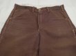 画像4: 60s Carter's Watch the Wear DARK BROWN DUCK PAINTER WORK PANTS (4)