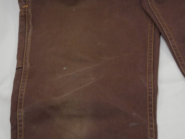 画像9: 60s Carter's Watch the Wear DARK BROWN DUCK PAINTER WORK PANTS (9)