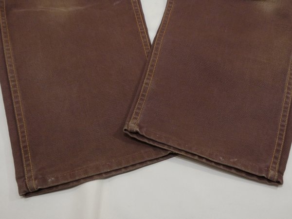 画像11: 60s Carter's Watch the Wear DARK BROWN DUCK PAINTER WORK PANTS (11)