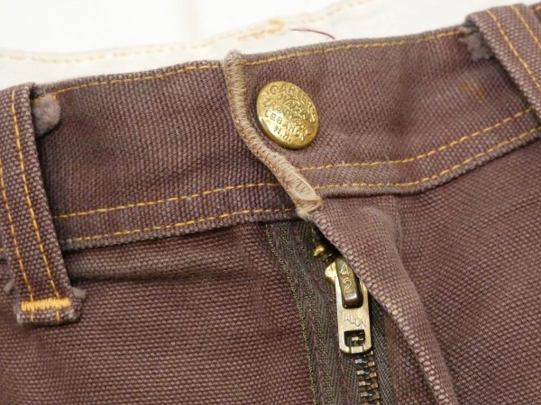 画像7: 60s Carter's Watch the Wear DARK BROWN DUCK PAINTER WORK PANTS (7)