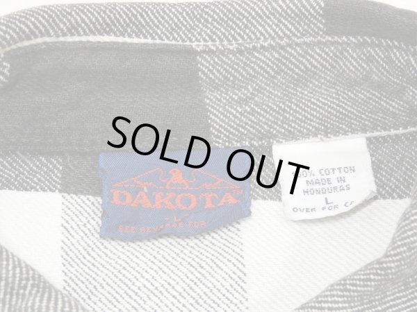 画像3: 90s DAKOTA MONOTONE PLAID HEAVY FLANNEL SHIRT (3)