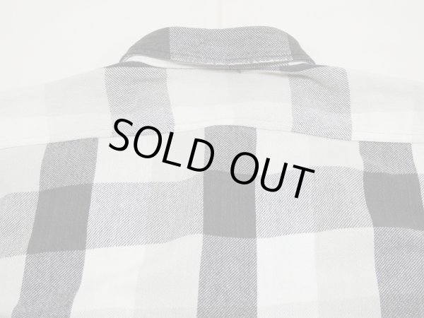 画像9: 90s DAKOTA MONOTONE PLAID HEAVY FLANNEL SHIRT (9)