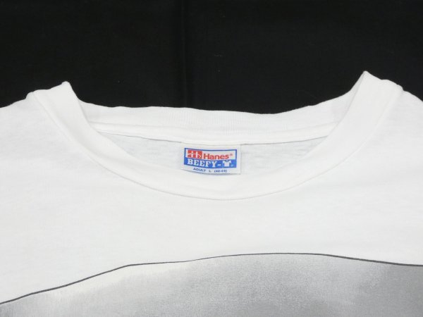 画像4: 90s Hanes STEVE STEIGMAN Blown Away Man ART PHOTO T-SHIRT (4)