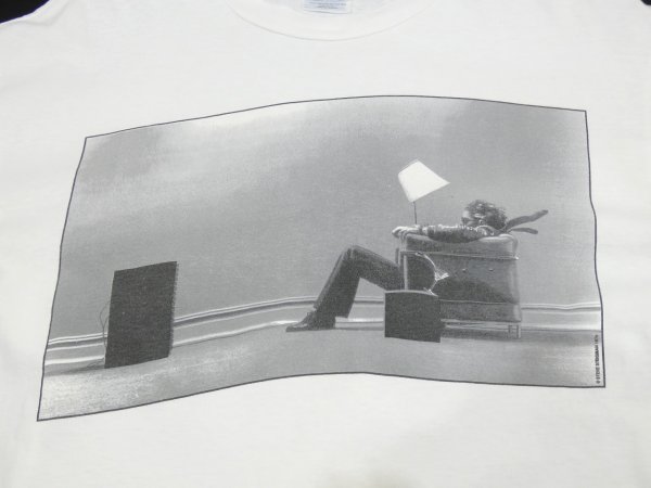 画像5: 90s Hanes STEVE STEIGMAN Blown Away Man ART PHOTO T-SHIRT (5)