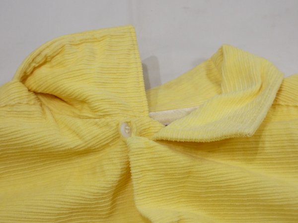 画像5: 50s 60s CAMPUS SIDEWAY RIBBED FABRIC CORDUROY OPEN COLLAR SHIRT (5)