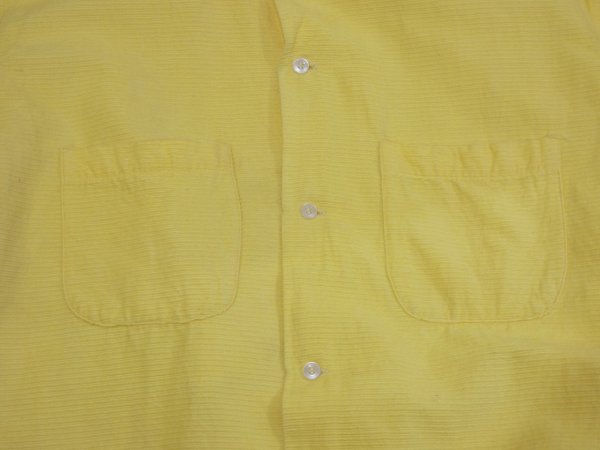 画像6: 50s 60s CAMPUS SIDEWAY RIBBED FABRIC CORDUROY OPEN COLLAR SHIRT (6)