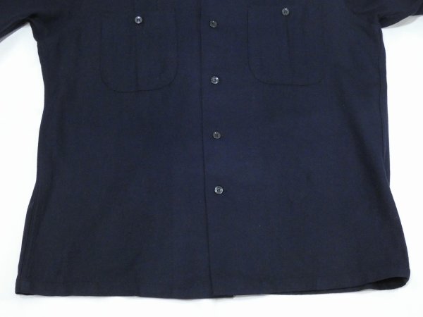画像8: 70s Pendleton US NAVY WOOL BOARD SHIRT with SUBMARINE EMBROIDERY DEAD STOCK (8)