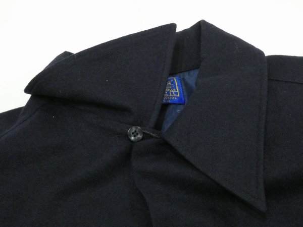 画像5: 70s Pendleton US NAVY WOOL BOARD SHIRT with SUBMARINE EMBROIDERY DEAD STOCK (5)