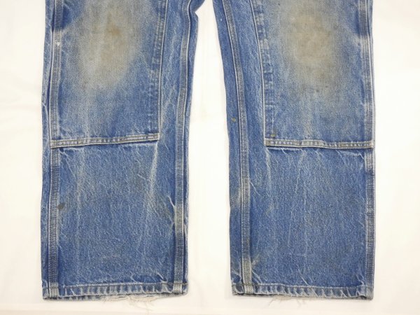 画像7: 10s Carhartt DOUBLE KNEE DENIM PAINTER WORK PANTS (7)