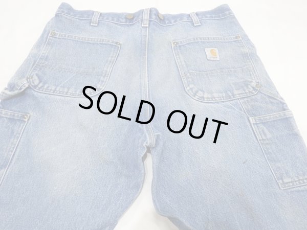 画像8: 10s Carhartt DOUBLE KNEE DENIM PAINTER WORK PANTS (8)