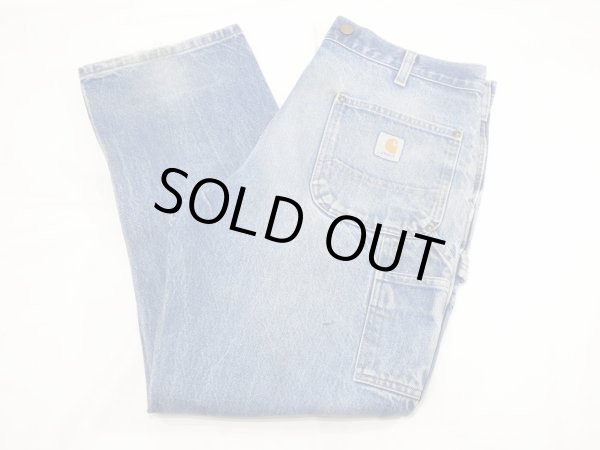 画像3: 10s Carhartt DOUBLE KNEE DENIM PAINTER WORK PANTS (3)