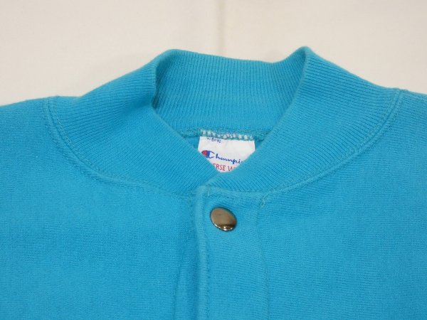 画像4: 90s Champion REVERSE WEAVE FULL SNAP SWEAT CARDIGAN MADE IN USA (4)