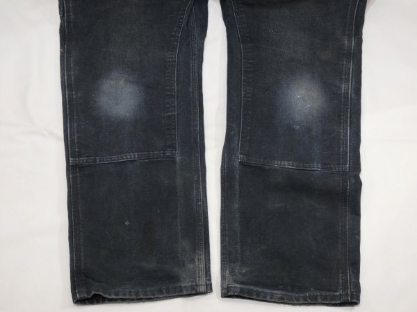 画像6: 10s Carhartt DOUBLE KNEE BLACK DUCK PAINTER WORK PANTS GOOD FADE (6)